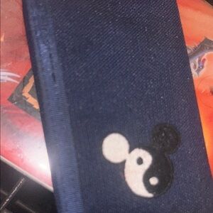 Blue MICKEY MOUSE Wallet with Yin Yang Design-new without tags